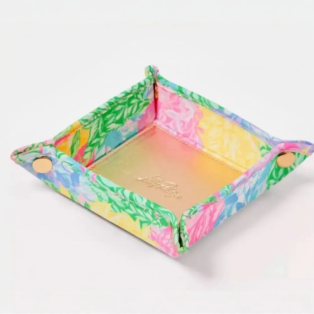 Lilly Pulitzer Catchall Tray in Multi Bright Delight Patch